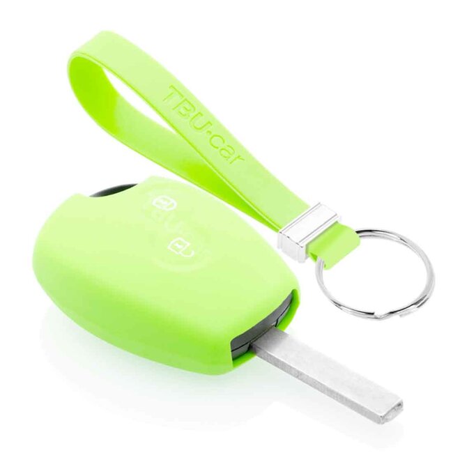 Funda Carcasa llave compatible con Dacia - Funda de Silicona - Cover de Llave Coche - Glow in the Dark