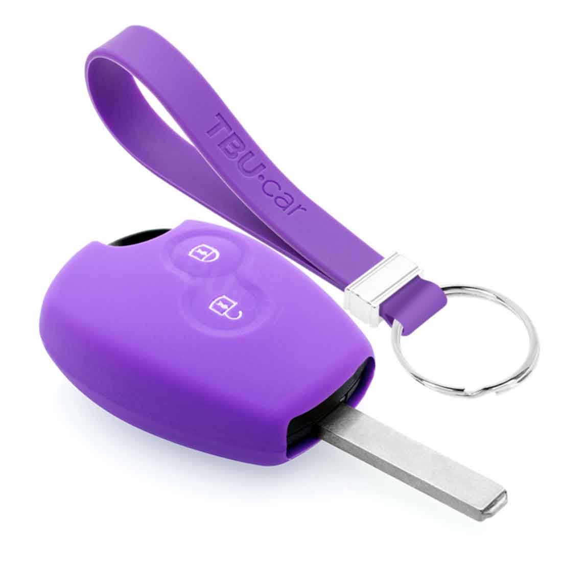 TBU car TBU car Funda Carcasa llave compatible con Dacia - Funda de Silicona - Cover de Llave Coche - Violeta