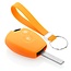 Funda Carcasa llave compatible con Dacia - Funda de Silicona - Cover de Llave Coche - Naranja