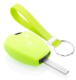 TBU car Dacia Capa Silicone Chave do carro - Capa protetora - Tampa remota FOB - Verde lima