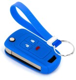 TBU car Chevrolet Capa Silicone Chave do carro - Capa protetora - Tampa remota FOB - Azul