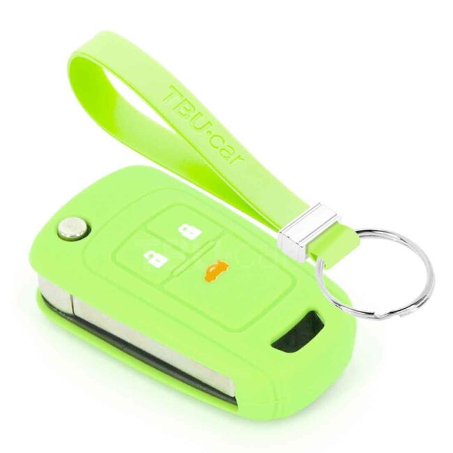 Capa para chave do carro compatível com Opel - Capa Protetora de Chave Remota de Silicone - Tampa Remota FOB - Fosforescente