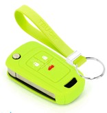 TBU car TBU car Car key cover compatible with Opel - Silicone Protective Remote Key Shell - FOB Case Cover - Lime green