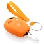 Capa para chave do carro compatível com Dacia - Capa Protetora de Chave Remota de Silicone - Tampa Remota FOB - Laranja