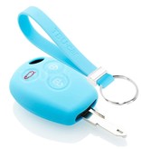 TBU car Dacia Capa Silicone Chave do carro - Capa protetora - Tampa remota FOB - Azul claro