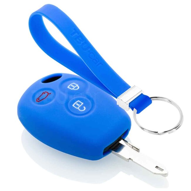 Capa para chave do carro compatível com Dacia - Capa Protetora de Chave Remota de Silicone - Tampa Remota FOB - Azul