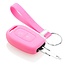 Capa para chave do carro compatível com Dacia - Capa Protetora de Chave Remota de Silicone - Tampa Remota FOB - Rosa