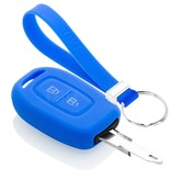 TBU car Dacia Capa Silicone Chave do carro - Capa protetora - Tampa remota FOB - Azul