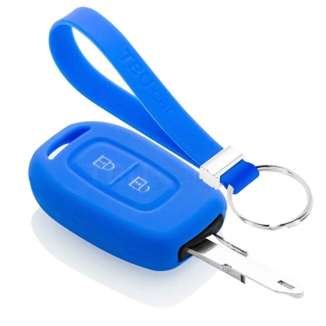 Capa para chave do carro compatível com Dacia - Capa Protetora de Chave Remota de Silicone - Tampa Remota FOB - Azul