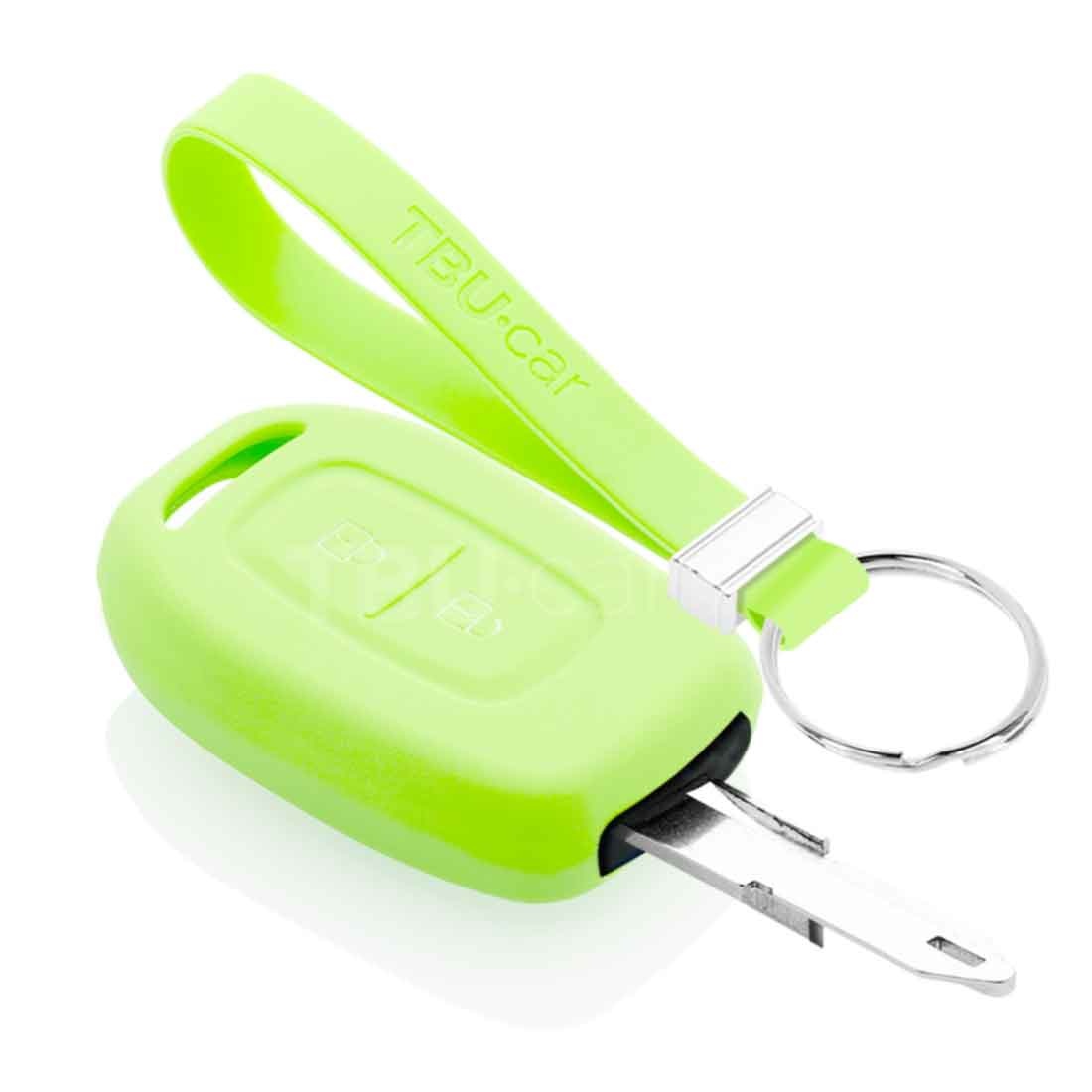 TBU car Dacia Capa Silicone Chave do carro - Capa protetora - Tampa remota FOB - Fosforescente