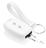 TBU car Dacia Capa Silicone Chave do carro - Capa protetora - Tampa remota FOB - Branco