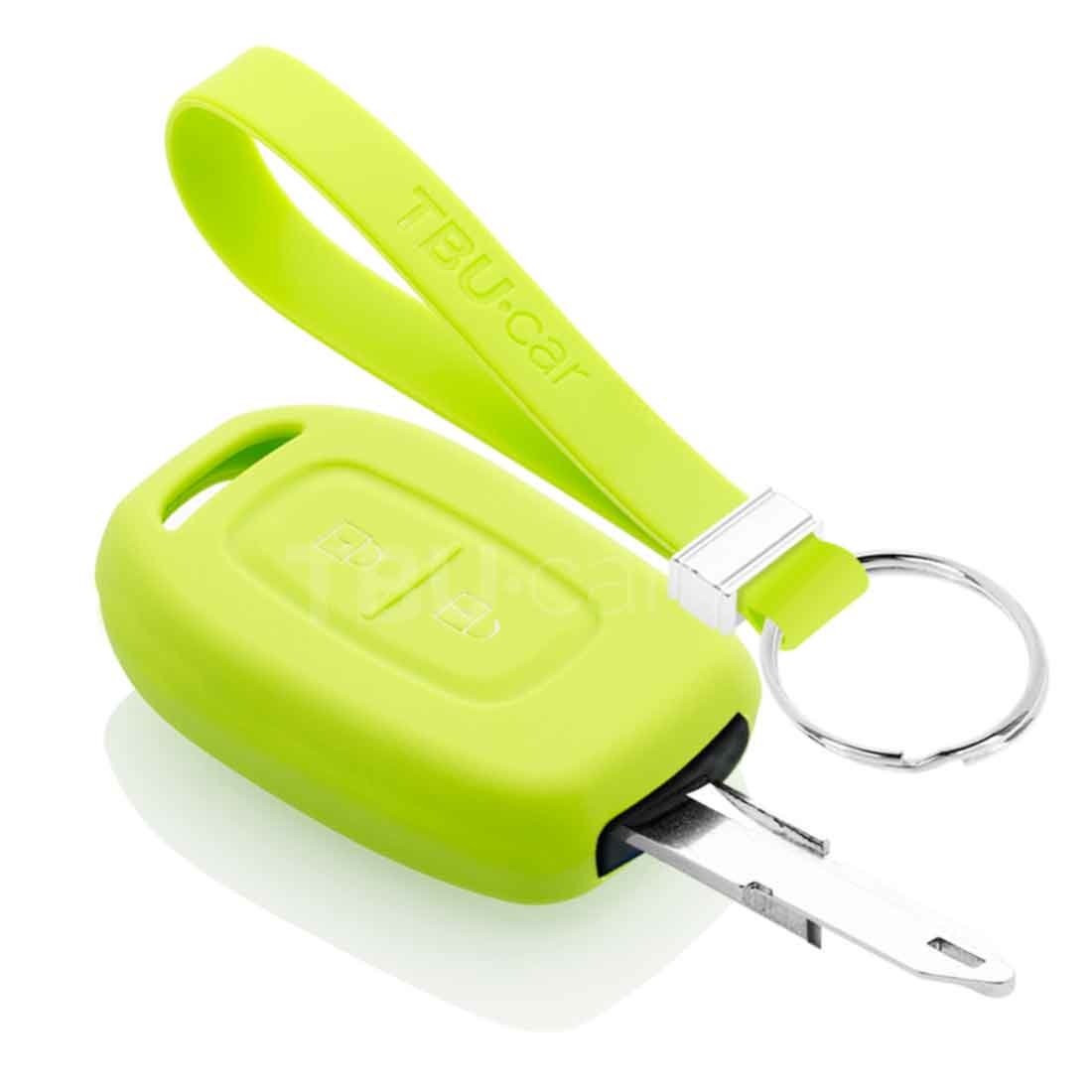 TBU car TBU car Car key cover compatible with Dacia - Silicone Protective Remote Key Shell - FOB Case Cover - Lime green