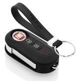 TBU car Fiat Capa Silicone Chave do carro - Capa protetora - Tampa remota FOB - Preto