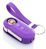 TBU car Fiat Capa Silicone Chave do carro - Capa protetora - Tampa remota FOB - Roxo