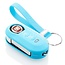 Funda Carcasa llave compatible con Fiat - Funda de Silicona - Cover de Llave Coche - Azul claro