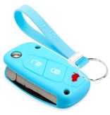 TBU car TBU car Cover chiavi auto compatibile con Fiat - Copertura protettiva - Custodia Protettiva in Silicone - Celeste