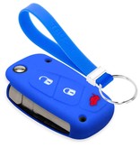 TBU car Fiat Capa Silicone Chave do carro - Capa protetora - Tampa remota FOB - Azul