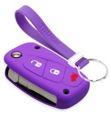 TBU car Fiat Capa Silicone Chave do carro - Capa protetora - Tampa remota FOB - Roxo