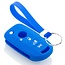 Capa para chave do carro compatível com Fiat - Capa Protetora de Chave Remota de Silicone - Tampa Remota FOB - Azul