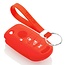Capa para chave do carro compatível com Fiat - Capa Protetora de Chave Remota de Silicone - Tampa Remota FOB - Vermelho