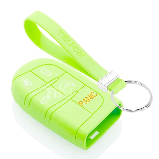 Capa para chave do carro compatível com Fiat - Capa Protetora de Chave Remota de Silicone - Tampa Remota FOB - Fosforescente
