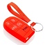 Capa para chave do carro compatível com Jeep - Capa Protetora de Chave Remota de Silicone - Tampa Remota FOB - Vermelho