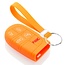 Capa para chave do carro compatível com Jeep - Capa Protetora de Chave Remota de Silicone - Tampa Remota FOB - Laranja