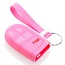Capa para chave do carro compatível com Jeep - Capa Protetora de Chave Remota de Silicone - Tampa Remota FOB - Rosa