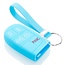 Capa para chave do carro compatível com Jeep - Capa Protetora de Chave Remota de Silicone - Tampa Remota FOB - Azul claro
