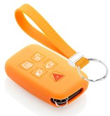 TBU car Range Rover Capa Silicone Chave do carro - Capa protetora - Tampa remota FOB - Laranja