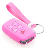 TBU car Range Rover Capa Silicone Chave do carro - Capa protetora - Tampa remota FOB - Rosa