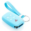 Capa para chave do carro compatível com Range Rover - Capa Protetora de Chave Remota de Silicone - Tampa Remota FOB - Azul claro