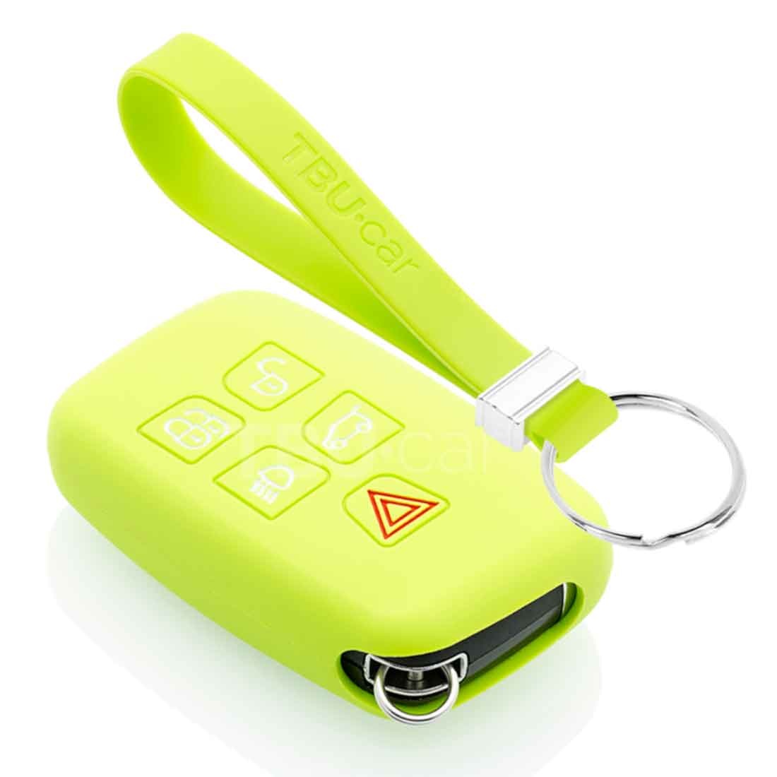 TBU car Range Rover Capa Silicone Chave do carro - Capa protetora - Tampa remota FOB - Verde lima