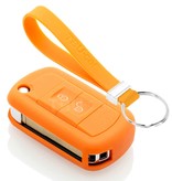 TBU car TBU car Funda Carcasa llave compatible con Land Rover - Funda de Silicona - Cover de Llave Coche - Naranja