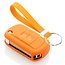 Capa para chave do carro compatível com Land Rover - Capa Protetora de Chave Remota de Silicone - Tampa Remota FOB - Laranja