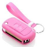 TBU car TBU car Funda Carcasa llave compatible con Land Rover - Funda de Silicona - Cover de Llave Coche - Rosa