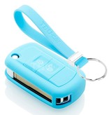 TBU car TBU car Car key cover compatible with Land Rover - Silicone Protective Remote Key Shell - FOB Case Cover - Light Blue