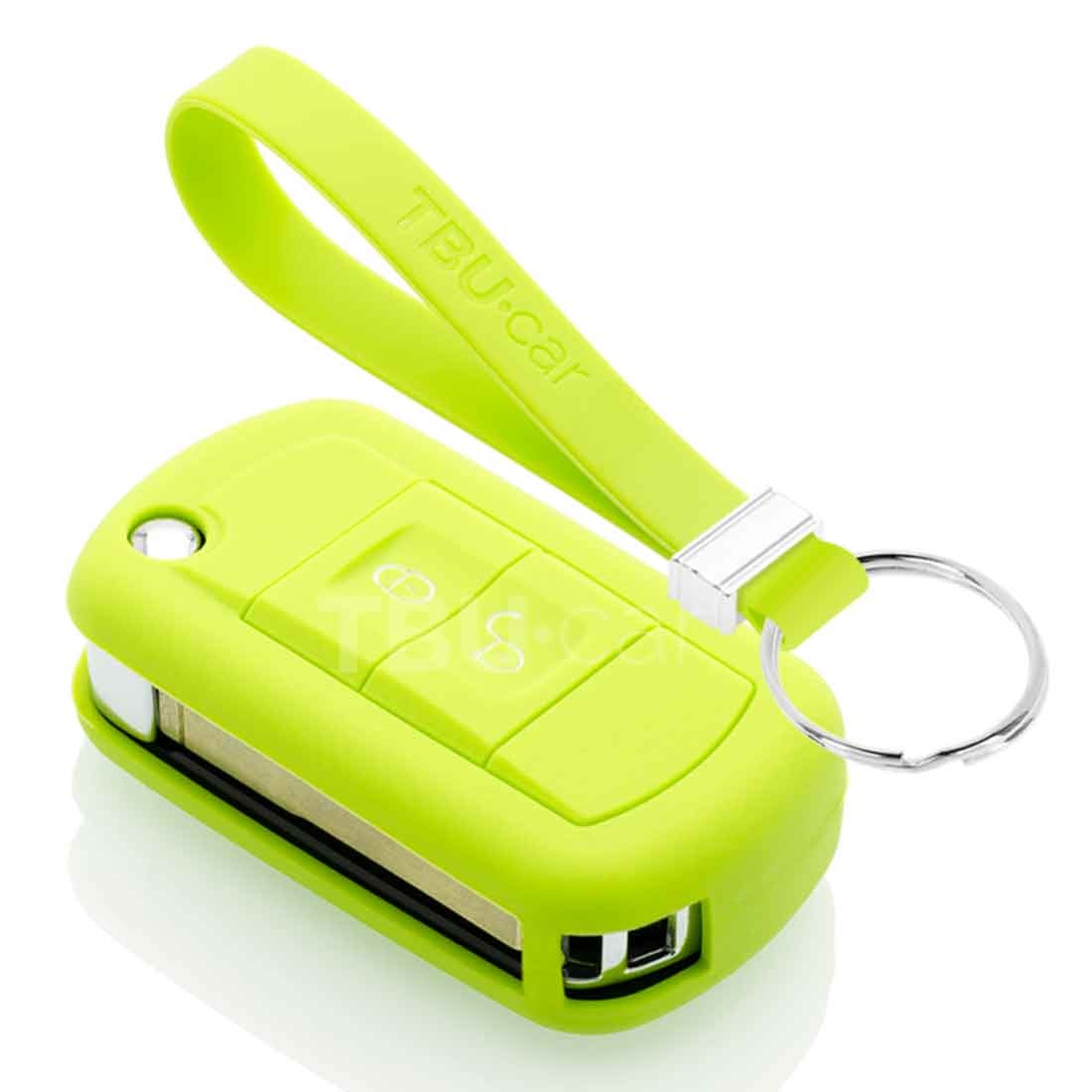 TBU car Land Rover Capa Silicone Chave do carro - Capa protetora - Tampa remota FOB - Verde lima