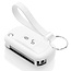 Capa para chave do carro compatível com Land Rover - Capa Protetora de Chave Remota de Silicone - Tampa Remota FOB - Branco
