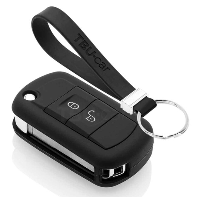 Capa para chave do carro compatível com Land Rover - Capa Protetora de Chave Remota de Silicone - Tampa Remota FOB - Preto