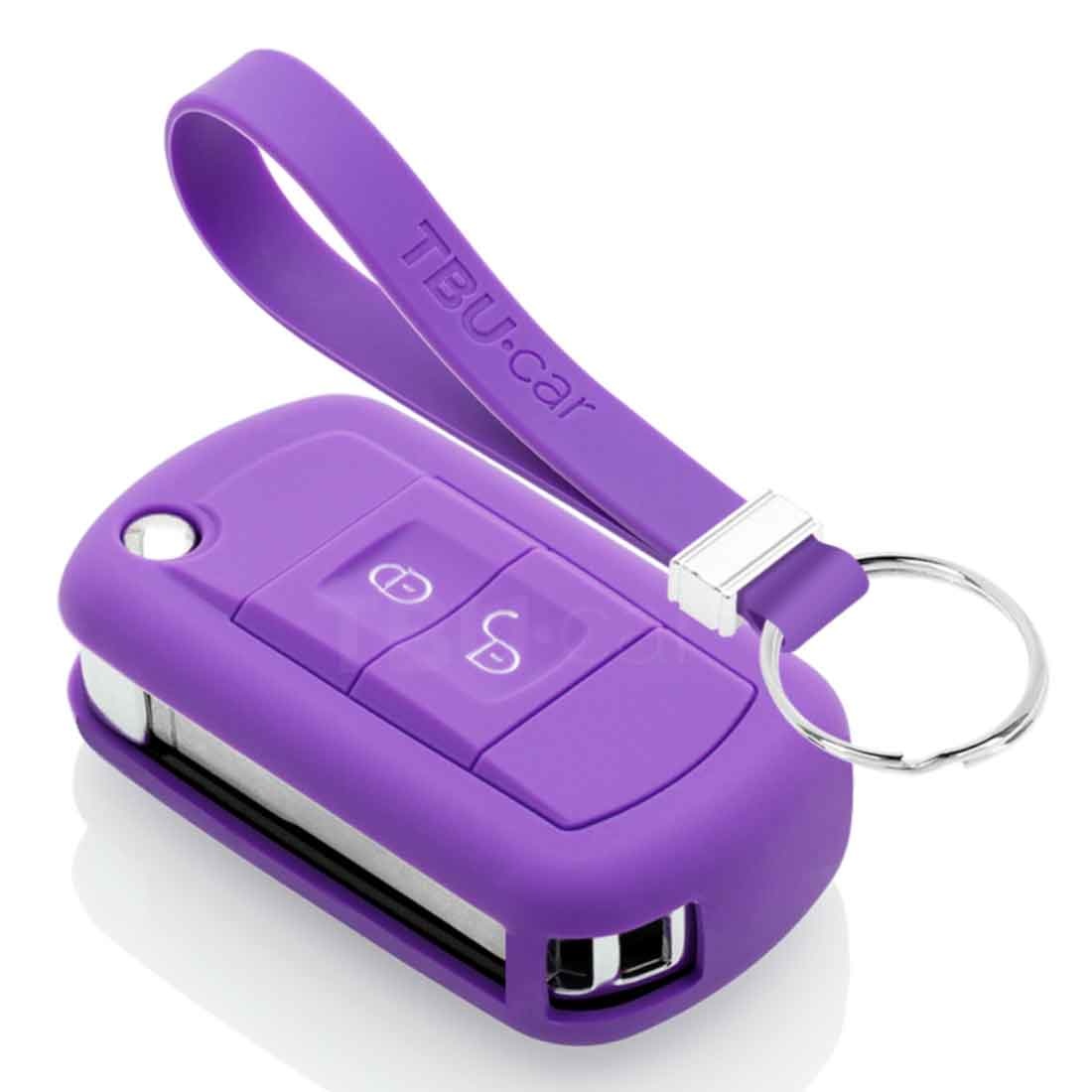 TBU car TBU car Funda Carcasa llave compatible con Land Rover - Funda de Silicona - Cover de Llave Coche - Violeta