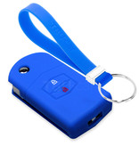 TBU car Mazda Capa Silicone Chave do carro - Capa protetora - Tampa remota FOB - Azul