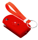 TBU car TBU car Funda Carcasa llave compatible con Mazda - Funda de Silicona - Cover de Llave Coche - Rojo