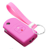 TBU car Mazda Capa Silicone Chave do carro - Capa protetora - Tampa remota FOB - Rosa