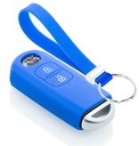 TBU car TBU car Cover chiavi auto compatibile con Mazda - Copertura protettiva - Custodia Protettiva in Silicone - Blu