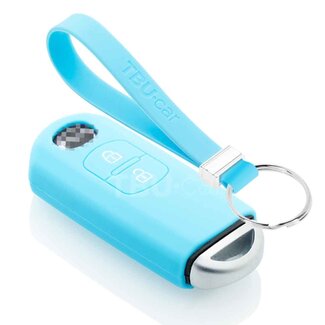 TBU car® Mazda Capa Silicone Chave - Azul claro