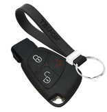 TBU car TBU car Car key cover compatible with Mercedes - Silicone Protective Remote Key Shell - FOB Case Cover - Black