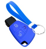 TBU car Mercedes Capa Silicone Chave do carro - Capa protetora - Tampa remota FOB - Azul