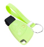 TBU car Mercedes Capa Silicone Chave do carro - Capa protetora - Tampa remota FOB - Fosforescente