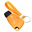 Capa para chave do carro compatível com Mercedes - Capa Protetora de Chave Remota de Silicone - Tampa Remota FOB - Laranja